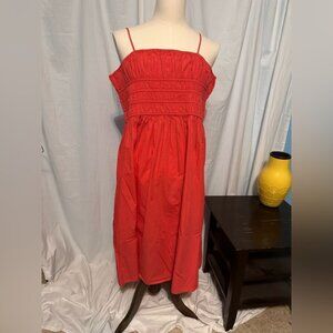 New. Never Worn Abound Spaghetti Strap Sun Dress. Rouche Detail. Coral Sz 2XL.